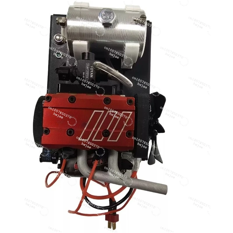 Two-cylinder engine model engine starting kit model toy (excluding the engine in the figure)