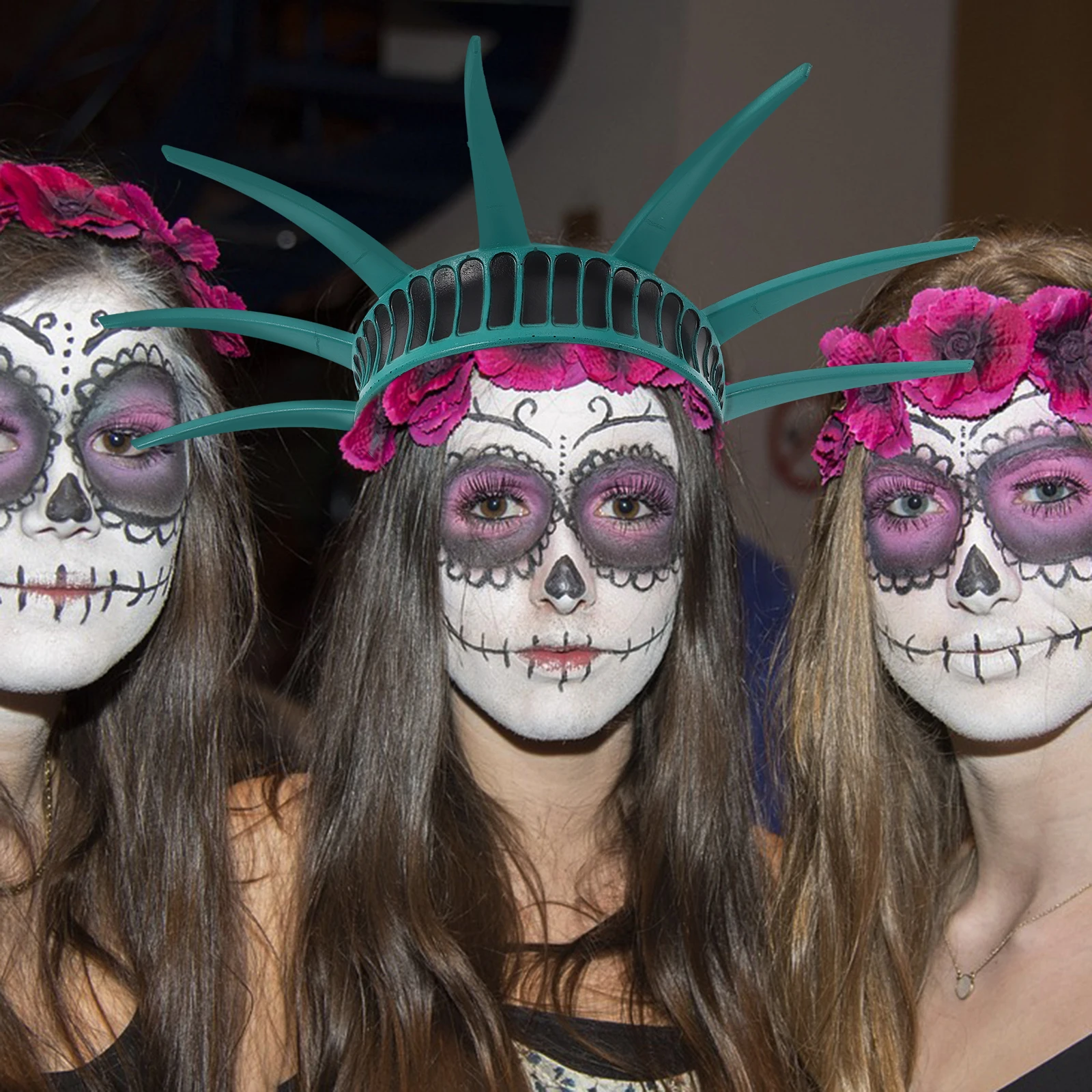 

1 комплект, костюм Статуи Свободы, повязка на голову, корона Леди Свободы для Хэллоуина, косплей, США, вечерние шляпы, детская статуя костюма