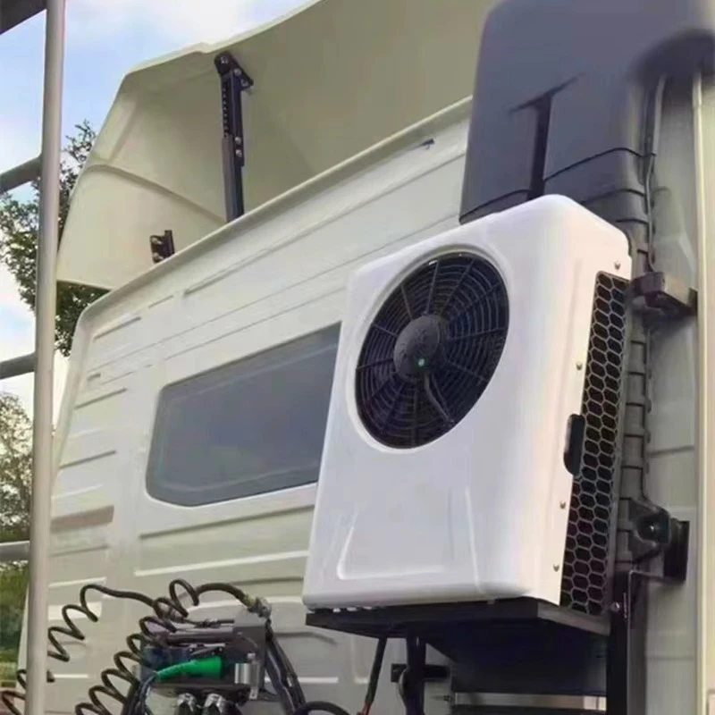 24V 12V DC Split Truck Air Conditioner, Conditioning Ceiling Cooler for Parking, 12V Truck AC Unit, 24V DC Parking AC