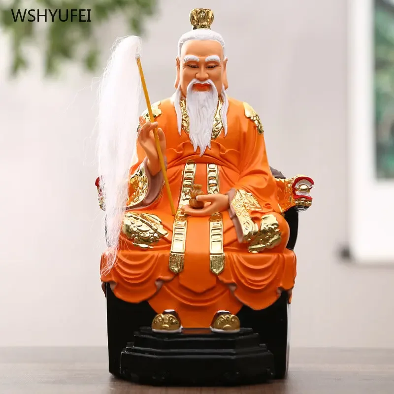 

The Statue of Tai Shang Lao Jun Painted Moral Heavenly Sovereign Hunyuan God Resin Buddha statue Chinese style Taoist Immortals