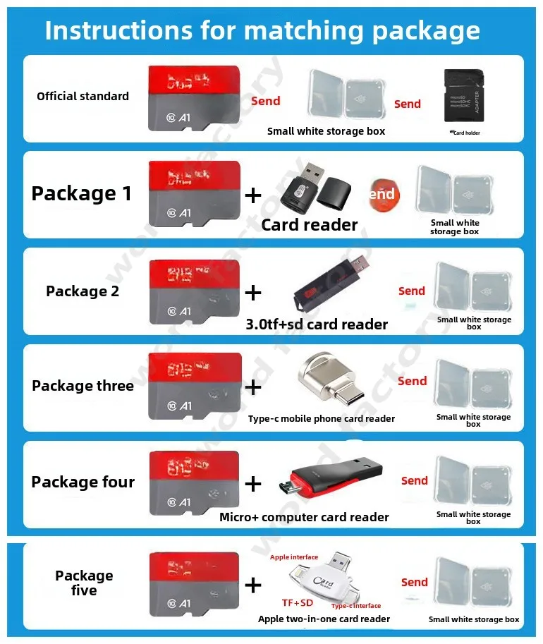 TF64G Memory Card 140M/S High Speed C10 Mobile Phone Tablet Recorder MicroSD Memory Card 64g