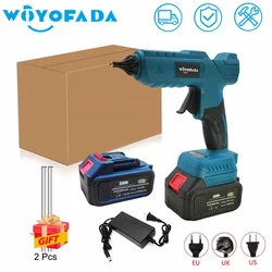 WOYOFADA Electric Hot Melt Glue Gun Cordless Electric Glue Grab 11mm Glue Stick Hot Melt Welding Air Gun for Makita 18V Battery