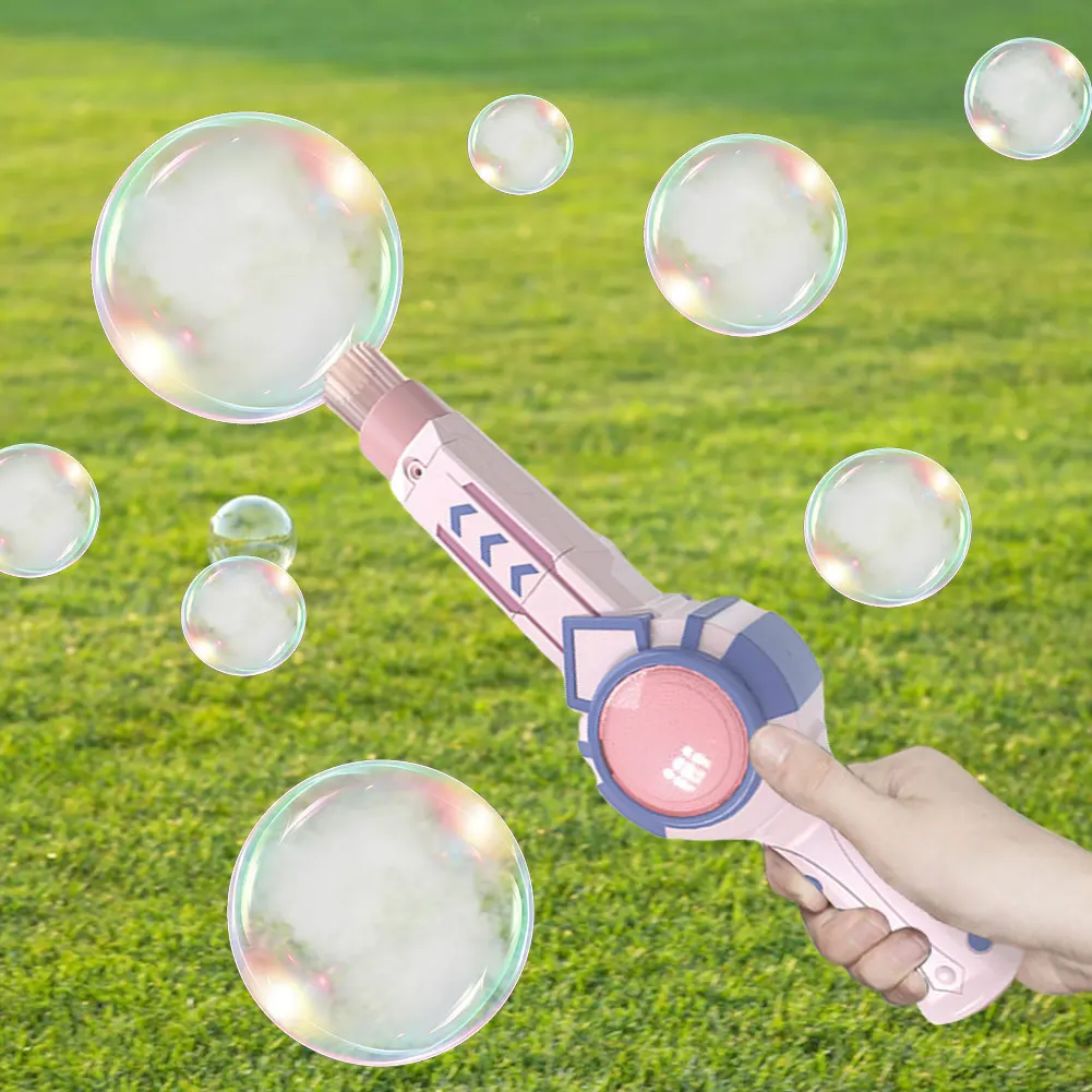 Elastyczna Maszyna do Płynnych Baniek Mydlanych Automatyczny Wytwornica Baniek Dziecięca Magiczna Smogowa Patyczka do Płynnych Baniek na Imprezy dla Dzieci Letnie Zabawki do Baniek