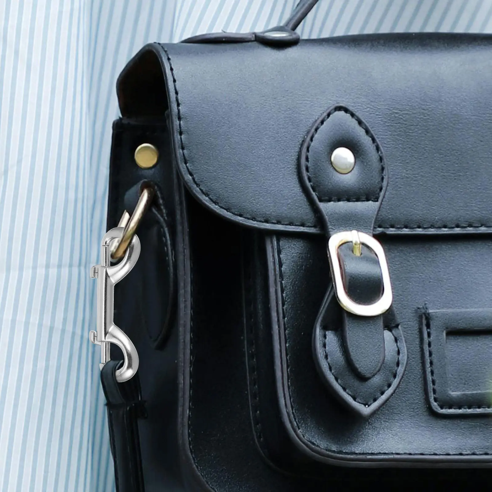 

10Pcs Double Ended Bolt Snaps Zinc Alloy Heavy Duty Snap Hooks Clips for Dog Leash Key Holder Trigger Metal Clips