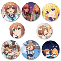 My Deer Friend Nokotan Anime Pins Cute Cartoon Badge Handmade Tinplate Brooches Breastpin for Backpack Clothes Gift Accessory