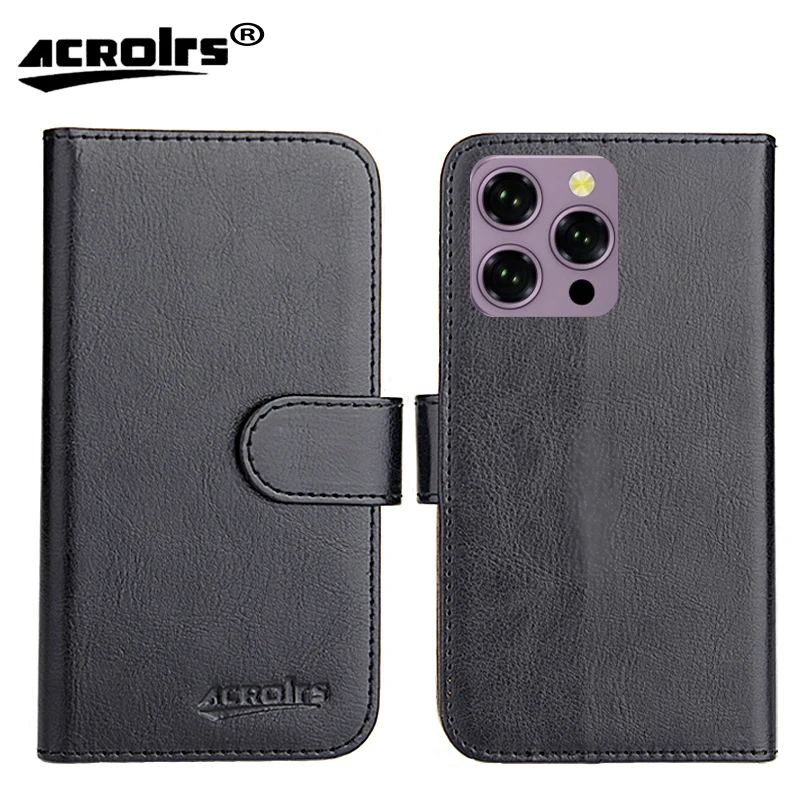 For Oukitel P1 Pro Case 6.7" 6 Colors Flip Ultra-thin Fashion Dedicated Retro Soft Leather Exclusive Phone Crazy Horse Cover