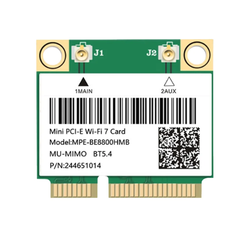 BNVN-For Win10/11 BE200 8774Mbps Wifi7 مجموعة بطاقات Mini-PCIE ثلاثي الموجات 2.4G/5G/6Ghz محول الشبكة اللاسلكية BT5.4 Wifi7 وحدة