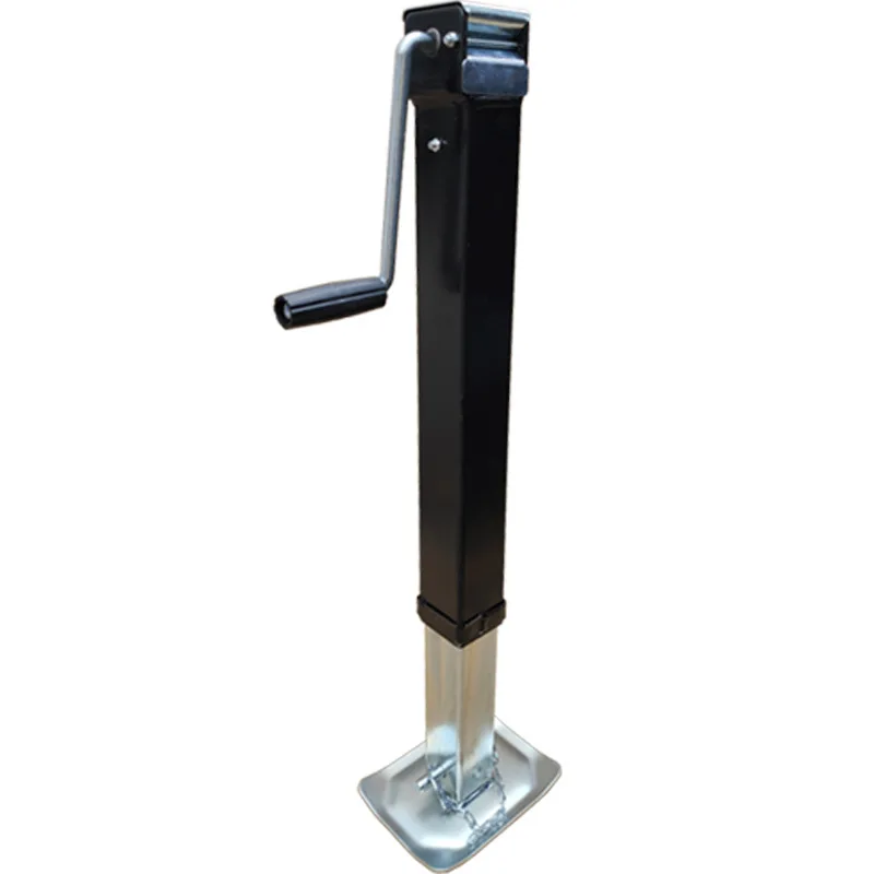 

Heavy duty square tube hand trailer jack accessories RV outriggers spiral gold top lifting support