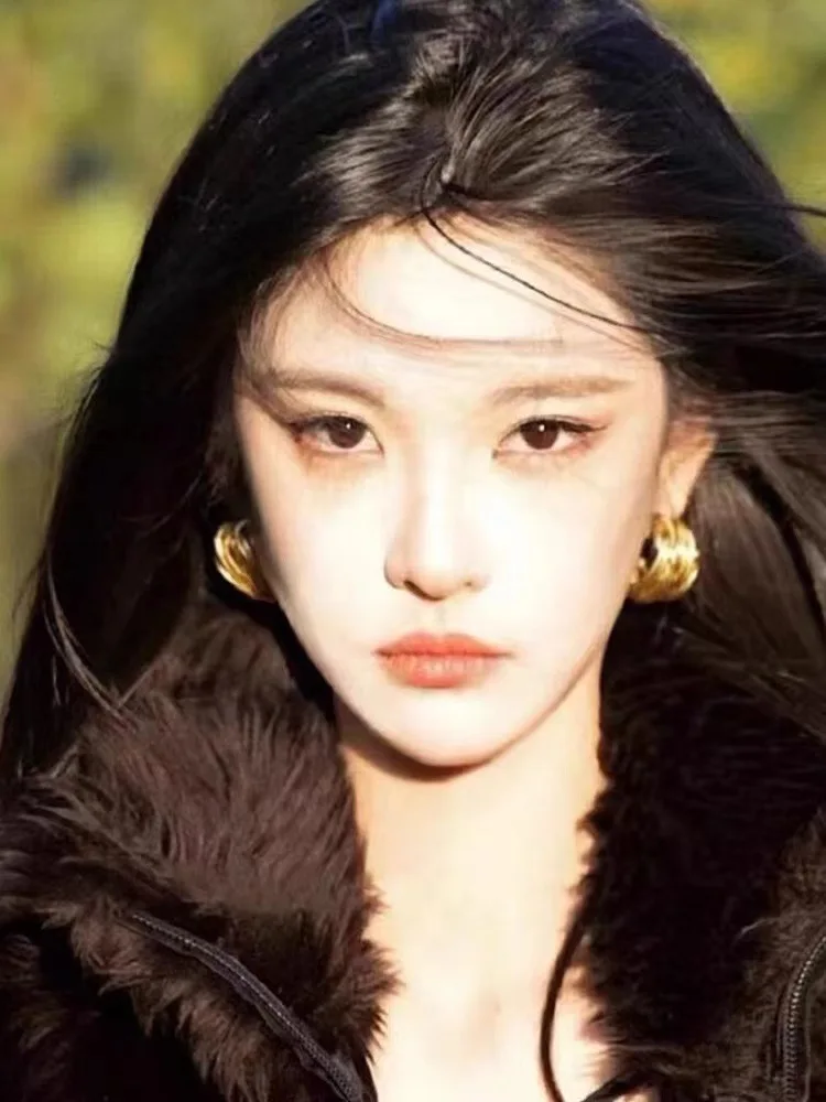 أقراط دوائر على شكل C ، ذهب 18 قيراط ، كلاسيكي ، ملفوف ، عصري ، فاخر ، طراز جديد