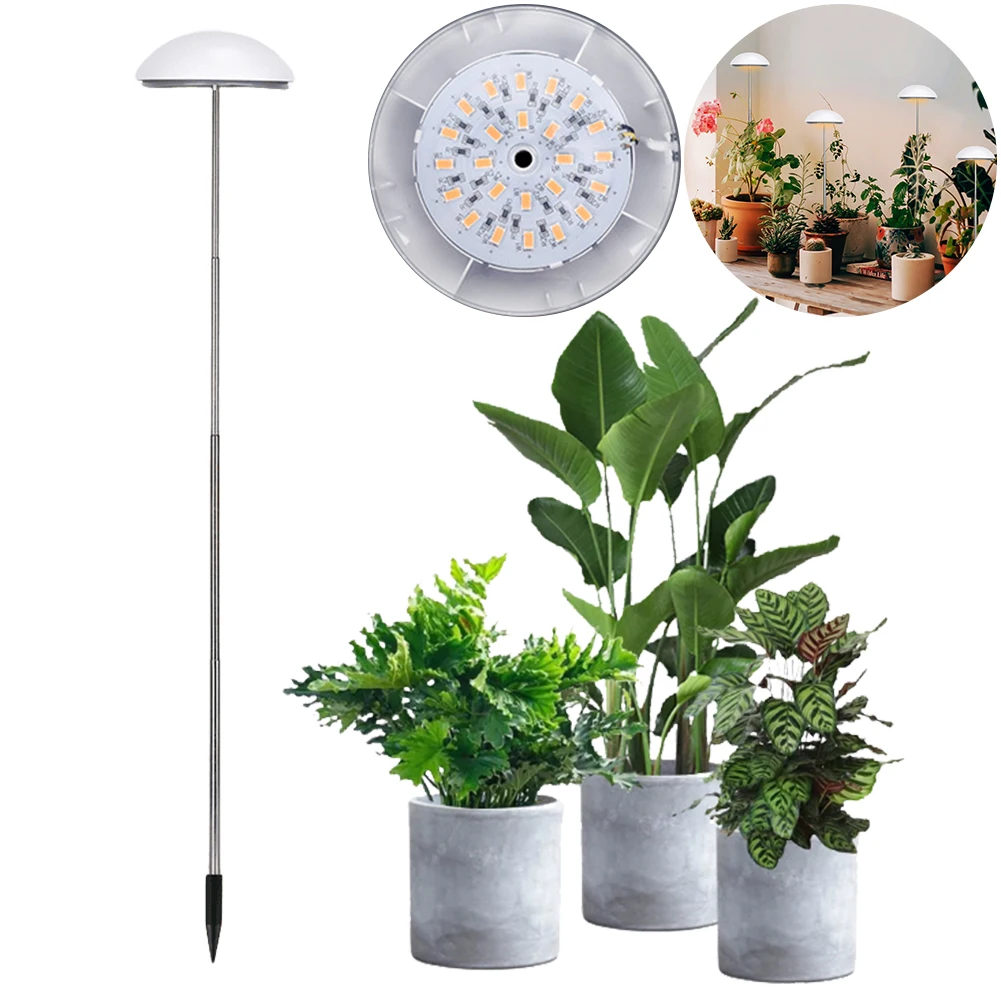 

LED Grow Light with Auto On/Off Timer Plant Light Height Adjustable Plant Growing Lamp for Indoor Hydroponic Plants Veg Flower