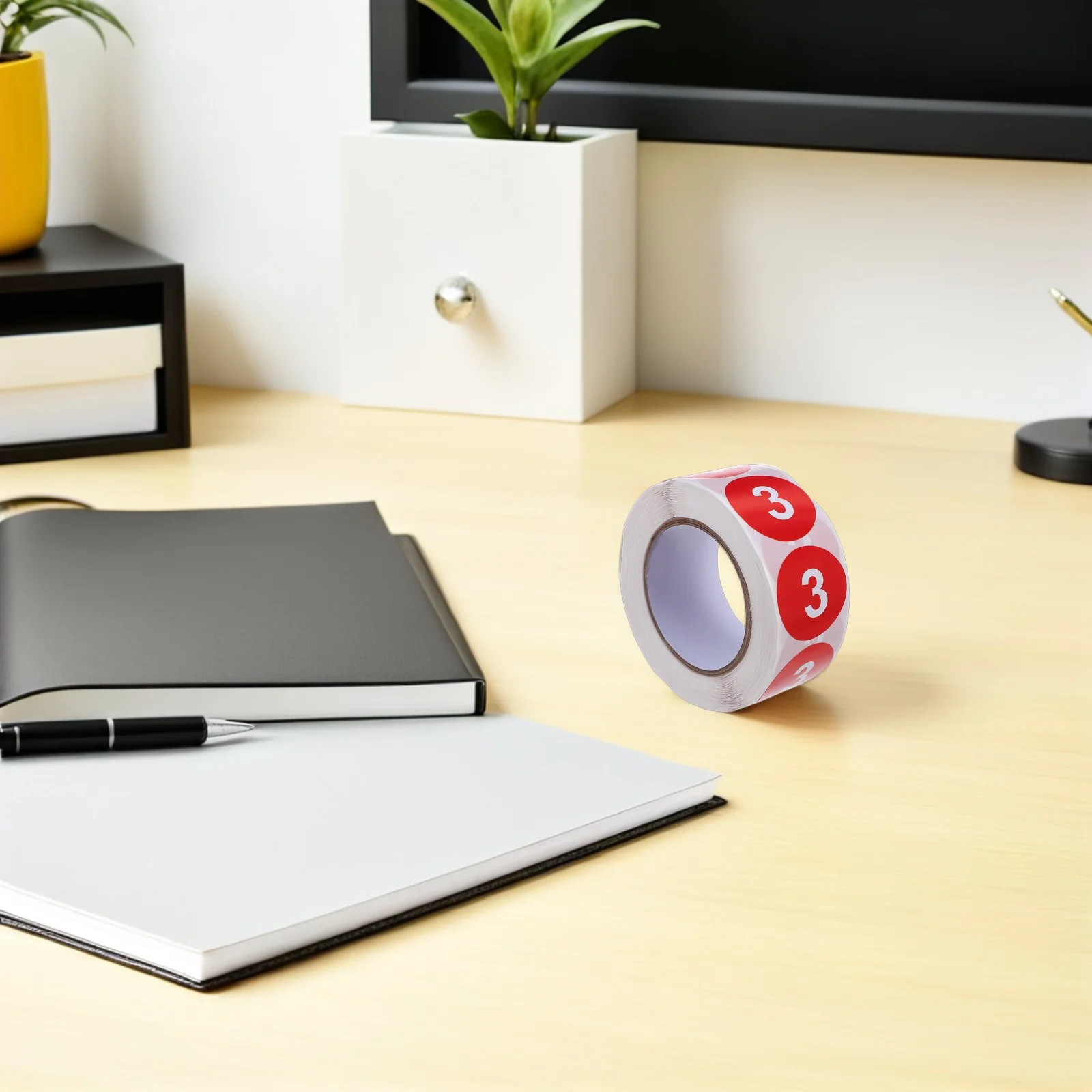 

2500 шт. самоклеящиеся наклейки с номерами, круглые 1-5 цветных съемных этикеток для инвентаря, маркировки школьных папок