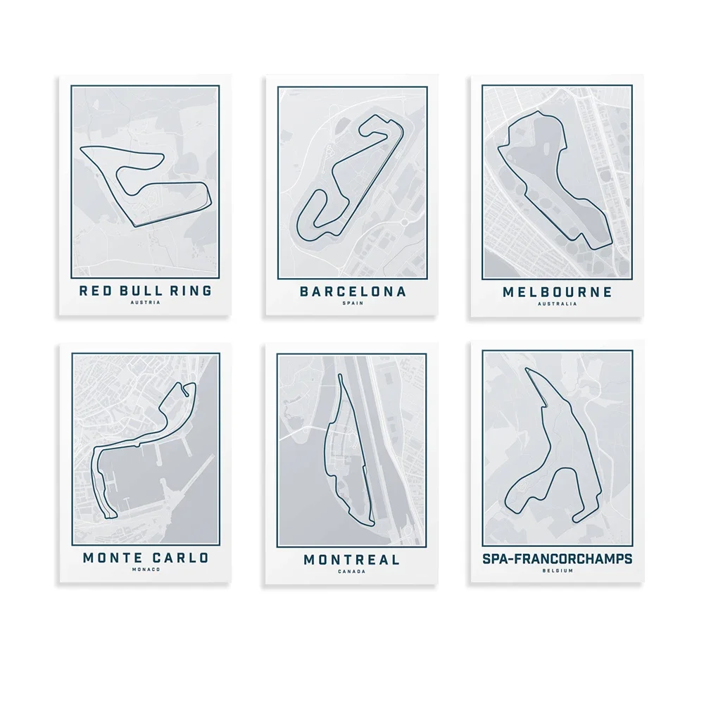 

Map Print,Motorsport Print, Grand Prix Circuit Map, Gift For Dad, Father's Day