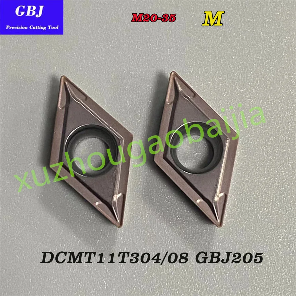 GBJ-CNC DCMT11T304  DCMT11T308 GBJ205 DCMT 32.51 32.52 Stainless steel Turning insert High quality