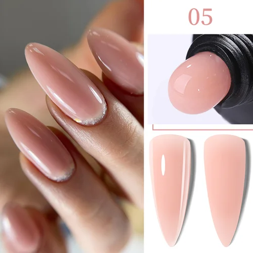 LILYCUTE-esmalte de uñas de Gel de extensión rápida, 15ml, transparente, color rosa desnudo, para construcción de manicura, barniz de Gel duro acrílico