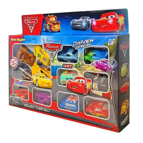 New Disney Pixar Cars 3 Rebound Cars 12 Piece Series Lightning McQueen Jackson Storm Plastic Car Model Toy Boutique Gift Box  ﻿