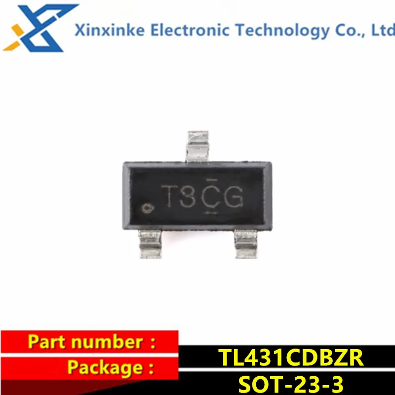 

20PCS TL431CDBZR T3C3 SOT-23-3 Voltage References Adjustable Precision Shunt Regulator Power Management ICs Brand New Original