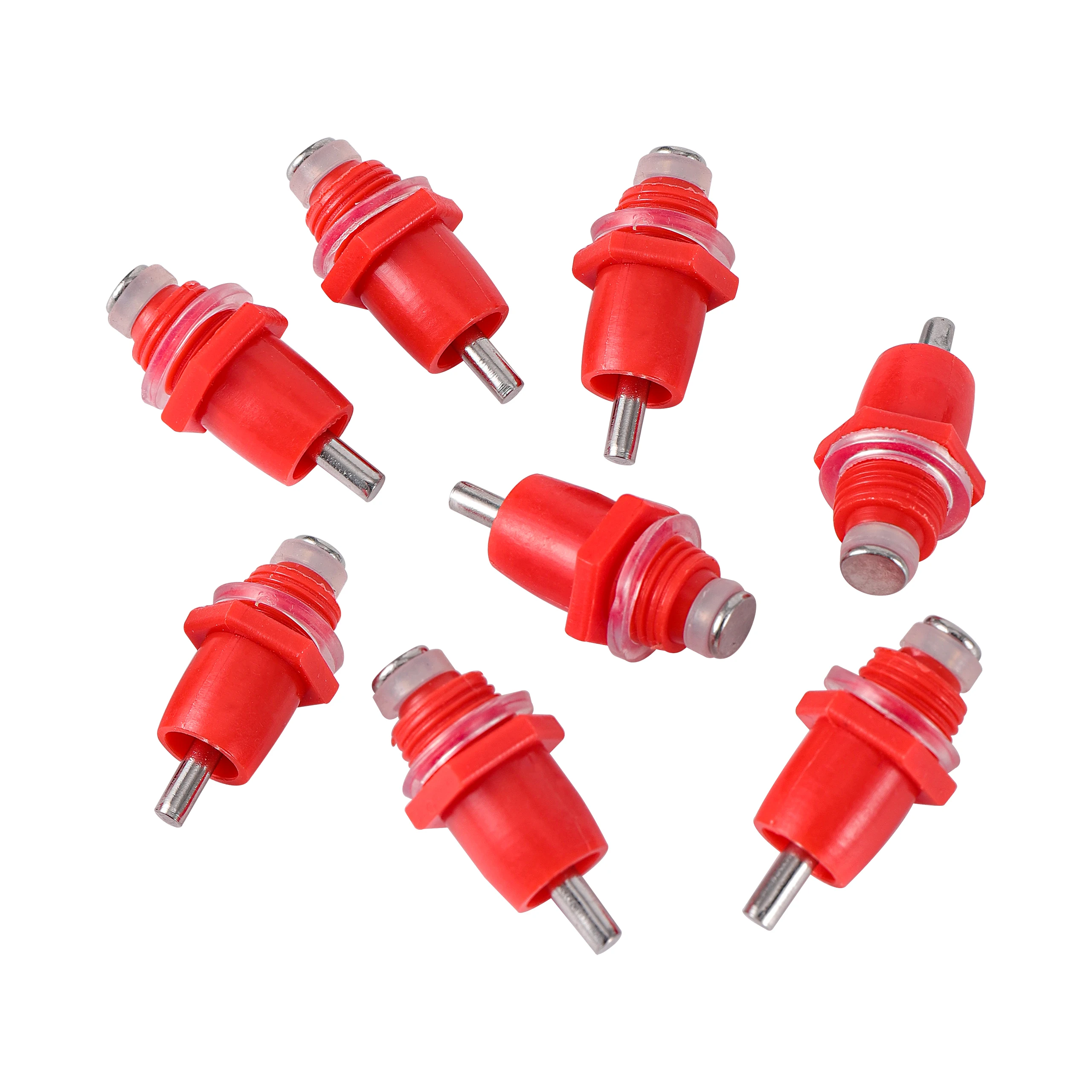 10pcs Chicken Waterer Nipple Drinkers Quail Pigeon Waterer Nipple Automatic Water Spring Type Poultry Farming Supplies