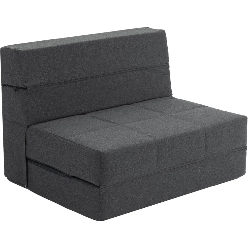 Folding Sofa Bed,  Convertible Sleeper Foldable Mattress Futon Sofa for Living Room/Home Office/Guest Beds/Apartment