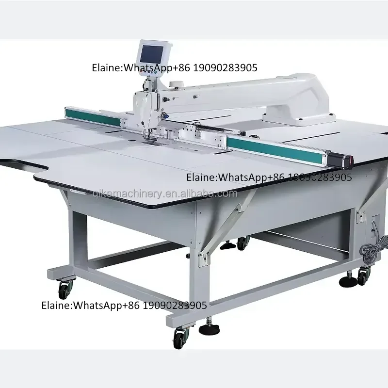 QK-RS90 Garment Machinery Fabric 90x130cm Double Screw Automatic Template Pattern Sewing Machine