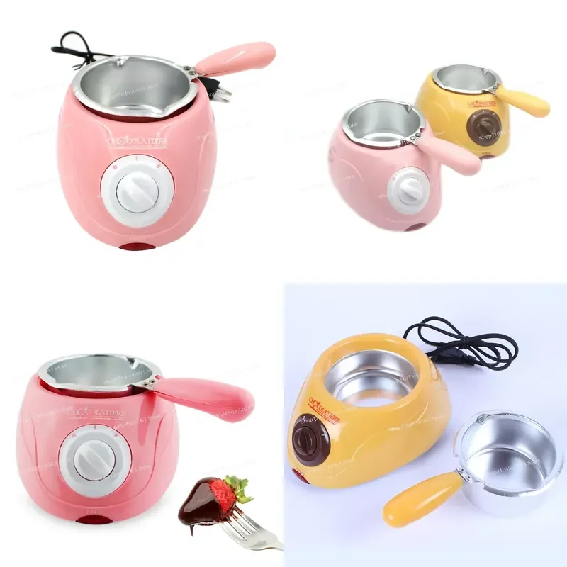 Mini 220V Pink Single Cylinder Chocolate Melting Furnace Soap Melter Machine Chocolate Melting Pot For Home