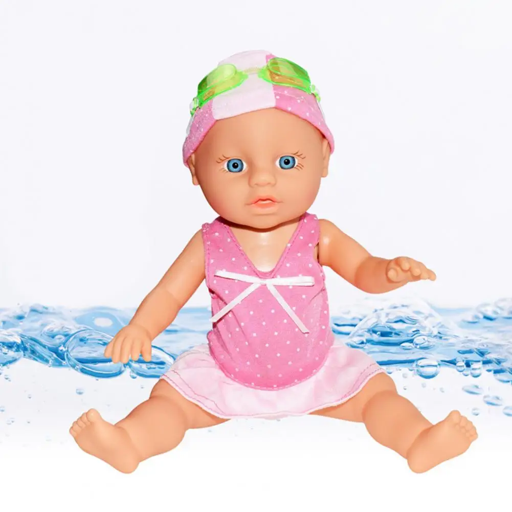 

Battery-operated Swim Doll Realistic Electric Swim Doll for Pool Bath Play Waterproof Backstroke Swimming Baby Doll Fun for Kids