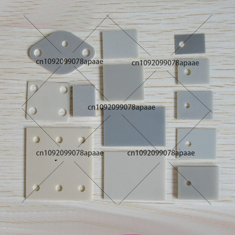 TO-220/TO-247/264 Aluminum Nitride Ceramic Sheet AlN High Thermal Conductivity and High Temperature Resistant Ceramic Sheet