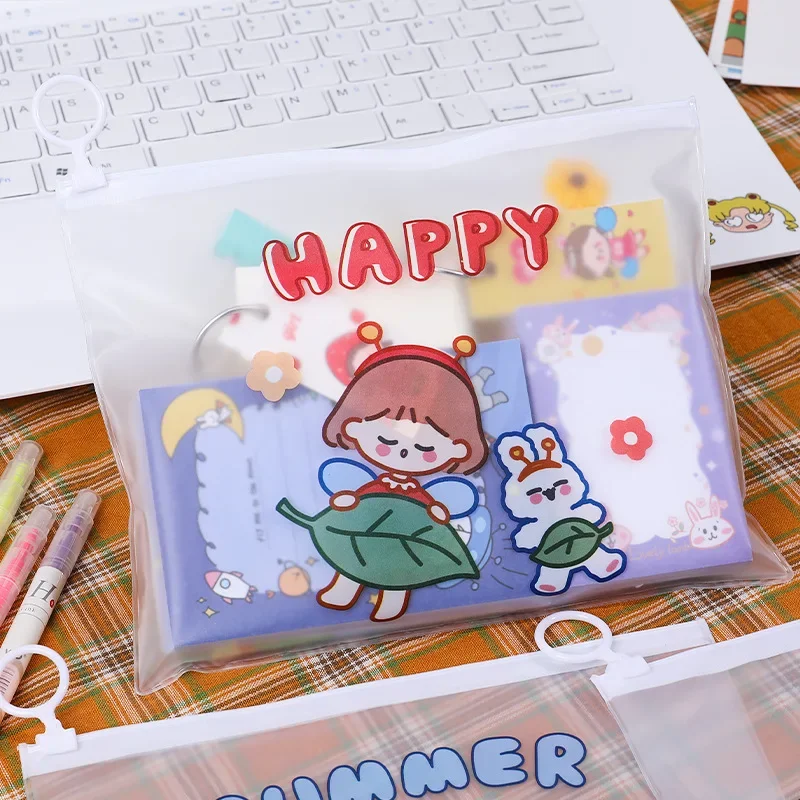 Simple Transparent Mesh Pencil Case Office Student Pencil Cases Nylon School Supplies Pen Box