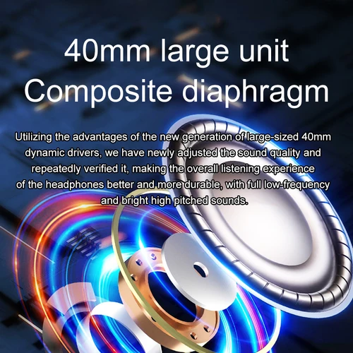 Imagen 2 del producto CM700-auriculares inalámbricos HiFi con Bluetooth 5,3, cascos con reducción de ruido CVC6.0, Aptx, Audio HD, para juegos, música, PS4