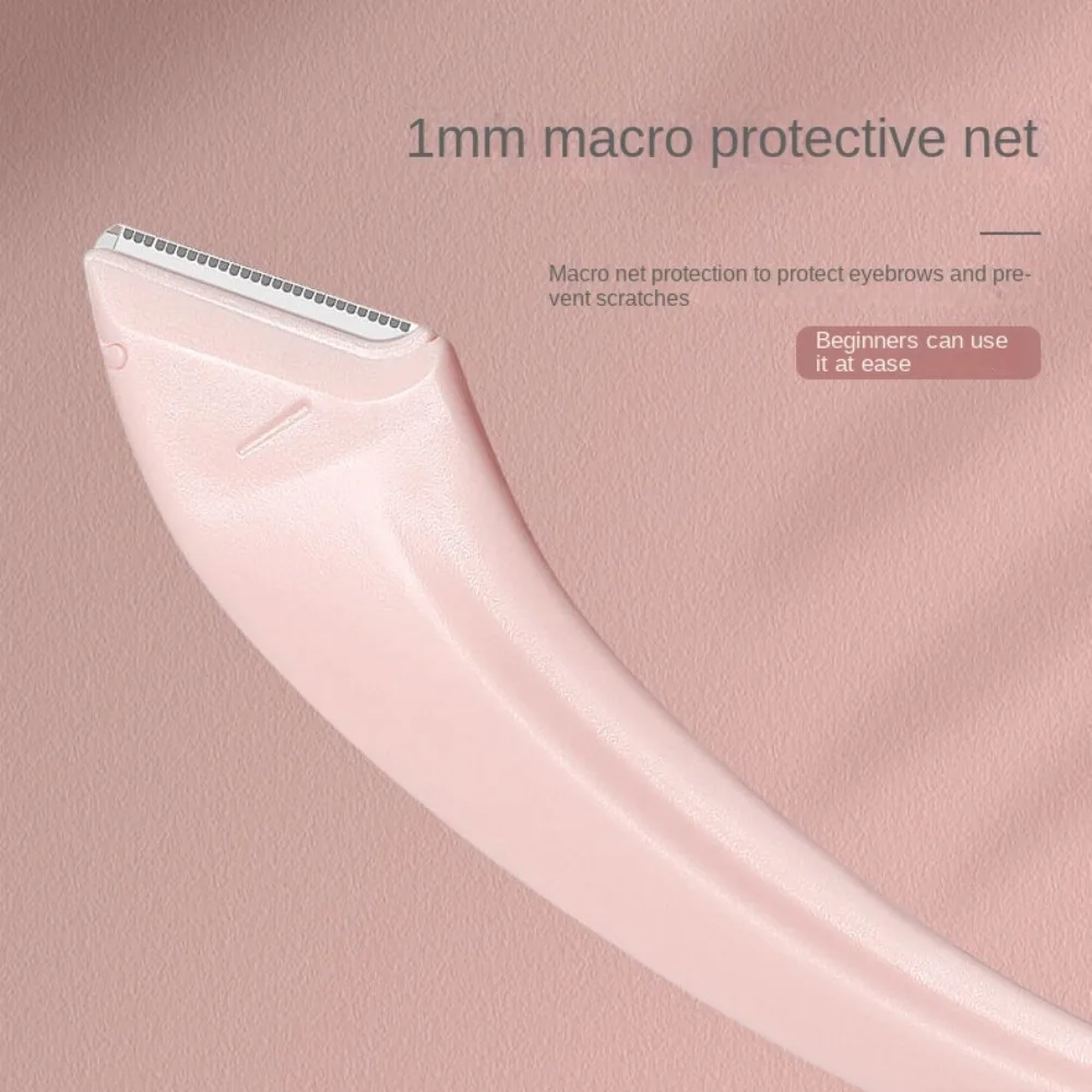 Aplicador de depilación Facial, maquinilla de afeitar para la cara, recortador de cejas femenino, tijeras para cejas con peine, herramientas de maquillaje para recortar cejas