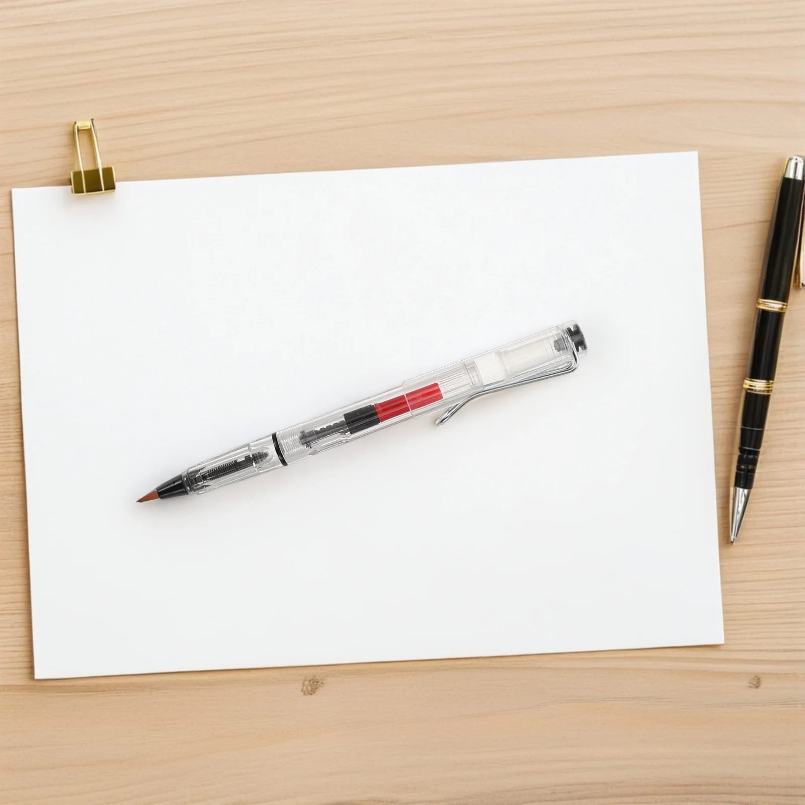 10Pcs Fountain Brush Pen Calligraphy Soft Tip Refillable Design for Traditional Chinese Writing Sketching Drawing Ink Brush Pen