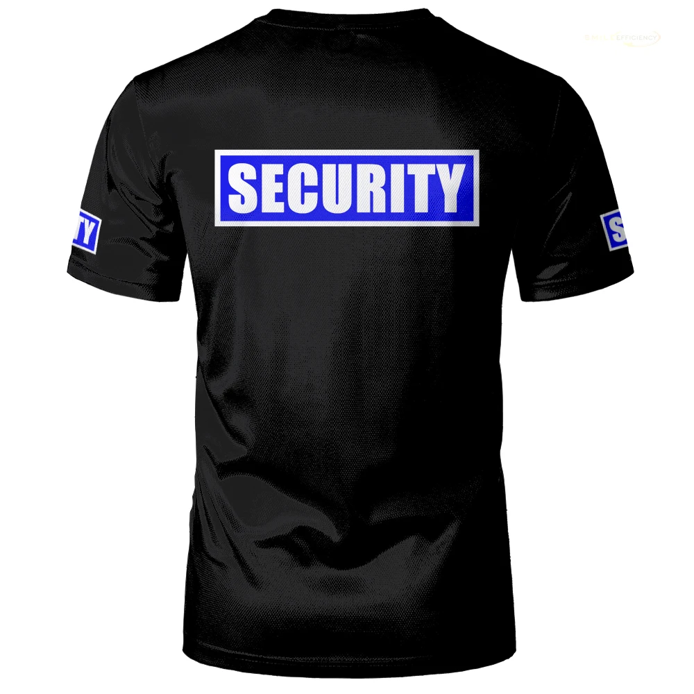 Security Uniform, Classic Security Bodyguard Professional Work Clothes, Light Breathable T-shirt, Procurement, Oversized Tops