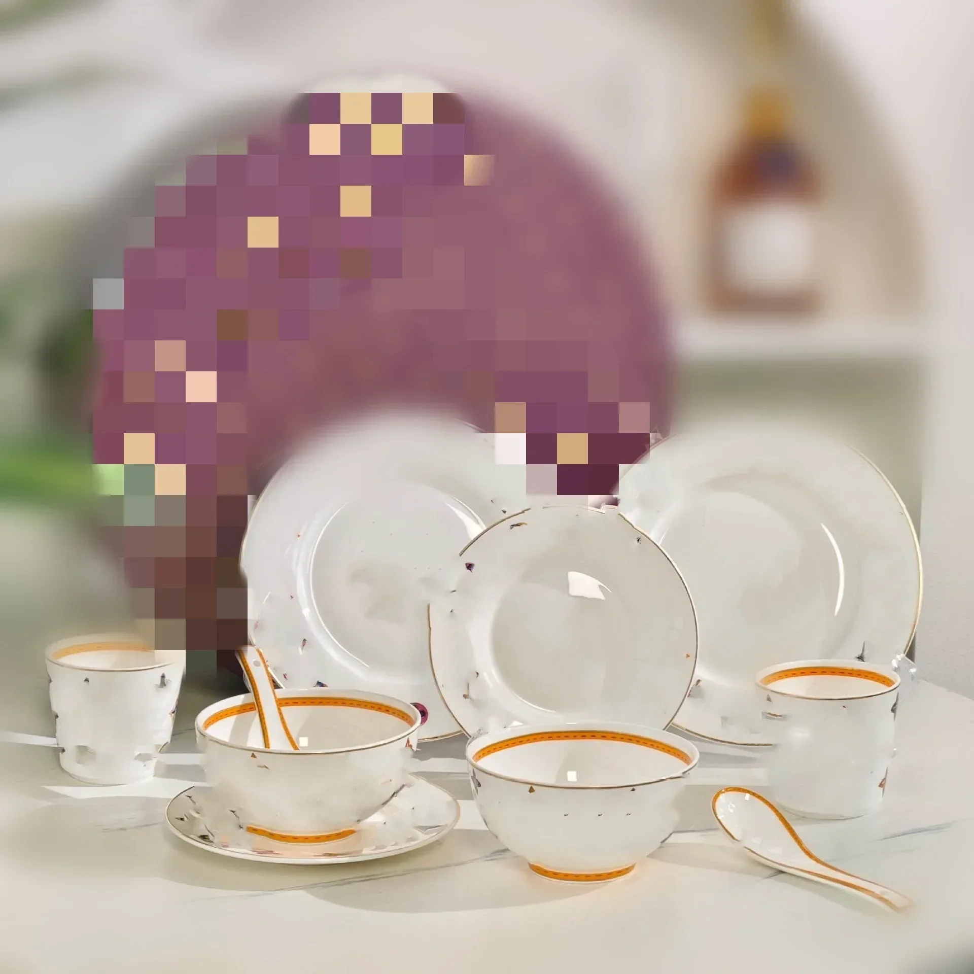 Tea set coffee cup bowl