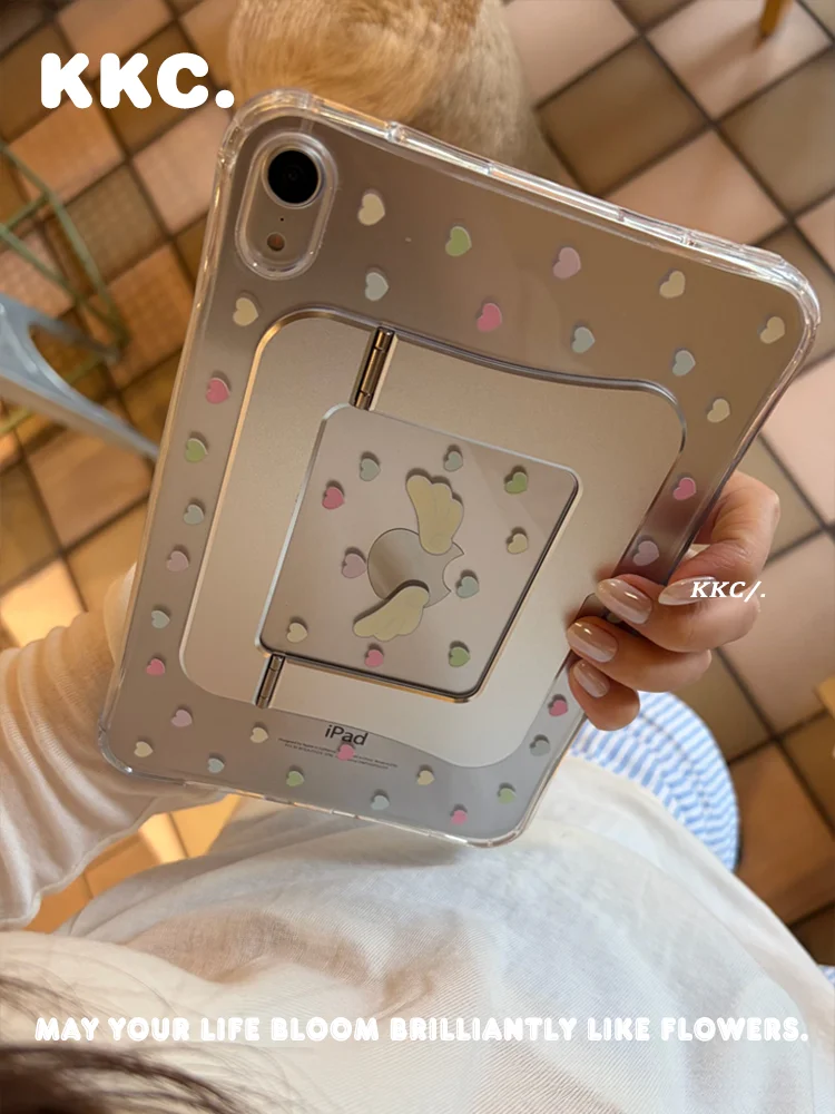 Colorful polka dot wings INS Korea for iPad Pro11 2020 10.9 10.5 Air 5th 4th 3rd Gen iPad 9th 8/7th Gen Shockproof Tablet Cover