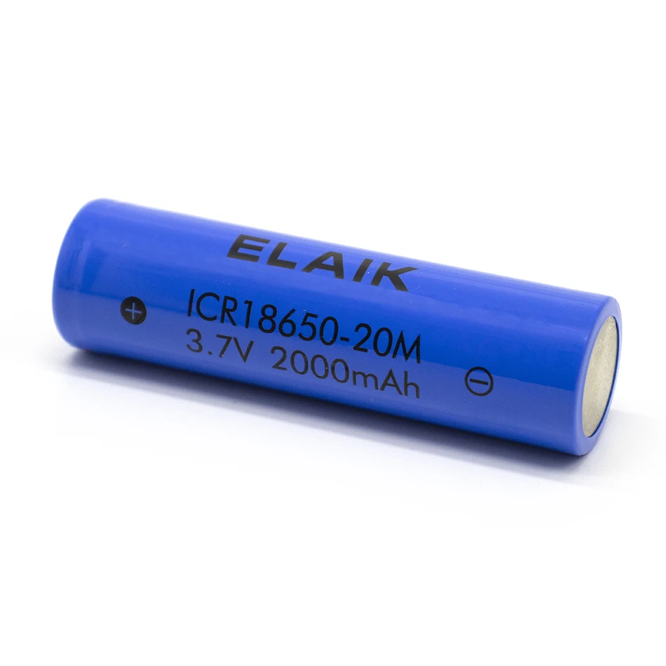 10PCS ICR18650-20M 3.6V 2000mAh rechargeable lithium battery stable performance Wide range of energy storage