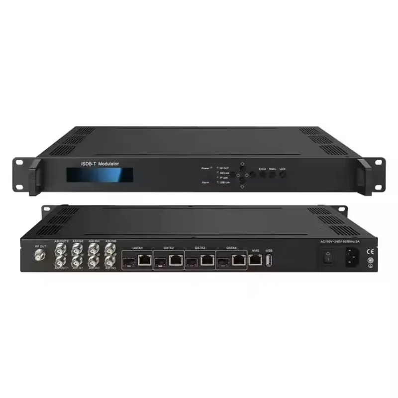 TDigital TV Headend System 16 in 1 H.264 HDDVB-T/DVB-C Multiplexing Video Encoder Modulator IP Input Hotel Bus Tv System
