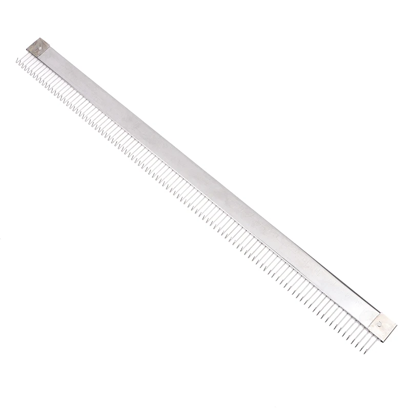 Practical 45cm Metal Silver Cast On Comb Knitting Machine For All 4.5mm/9mm For Brother Knitting Machine Needle Part