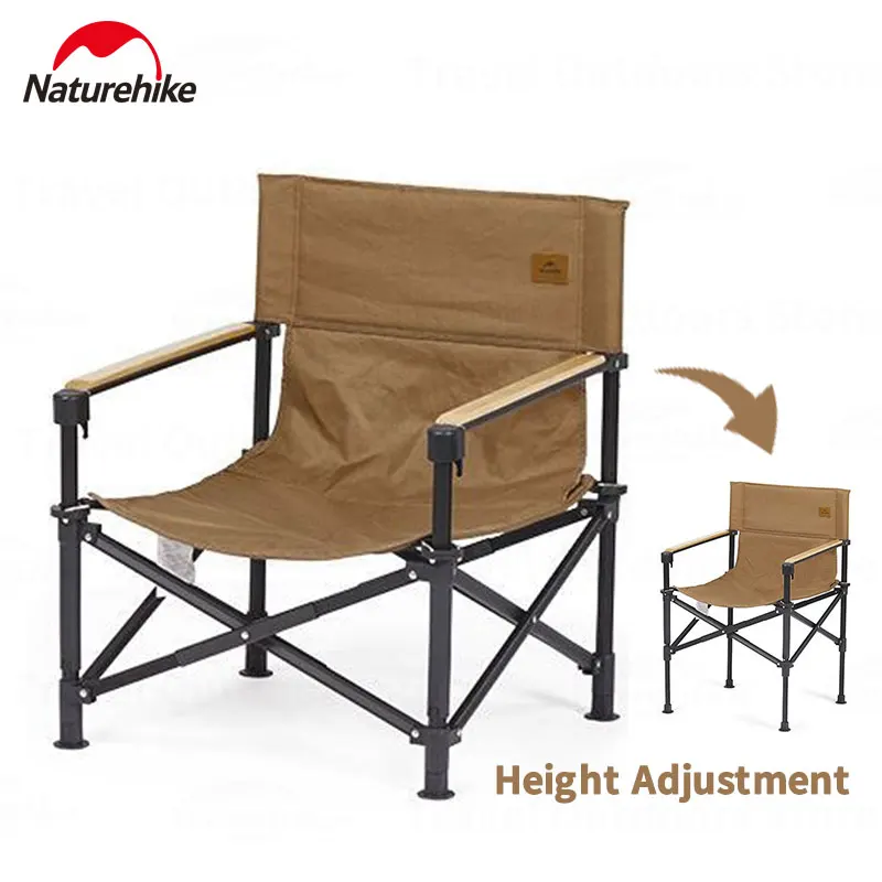 

Naturehike Camping Relax Low Chair with Height Adjustment Portable Folding Chair Ultralight Outdoor Lightweight Fishing Chair