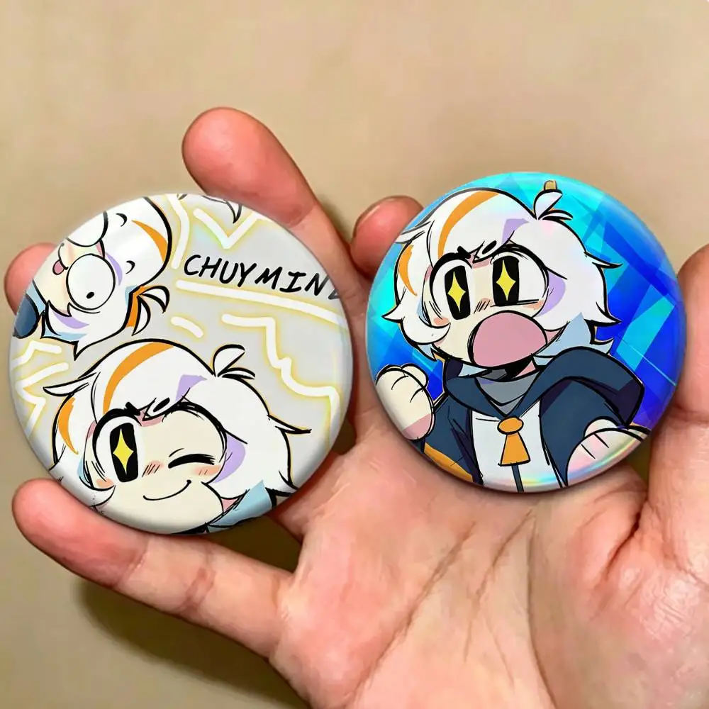 COOL C-Chuy Mine  Badges Creative Tinplate Button PinsBrooch Badge Clothes Backpack