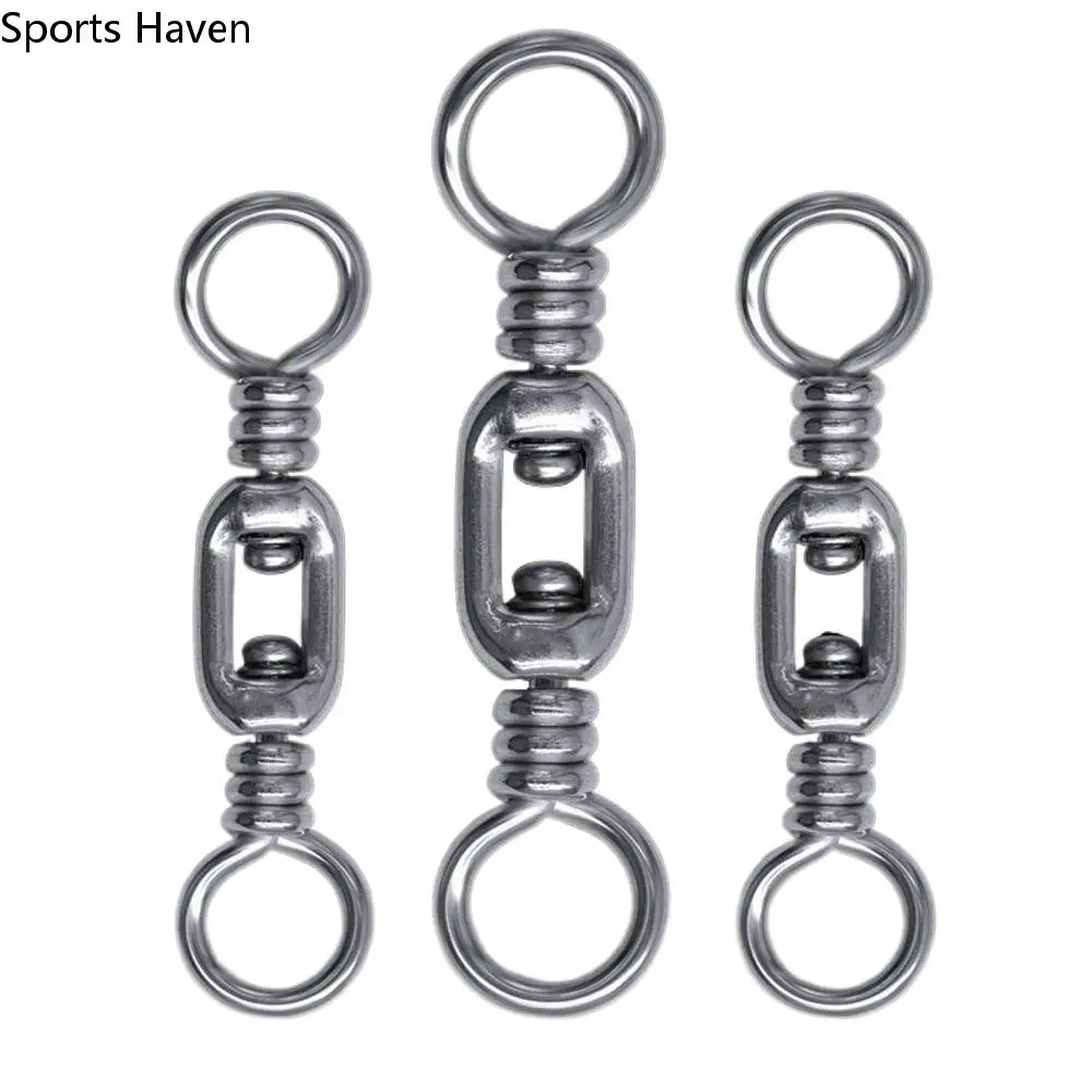 

1PC Rust-Proof Snap Rolling Fishing Swivels 1#-4# Stainless Steel Ball Bearing Fishing Connector Fishing Accessories