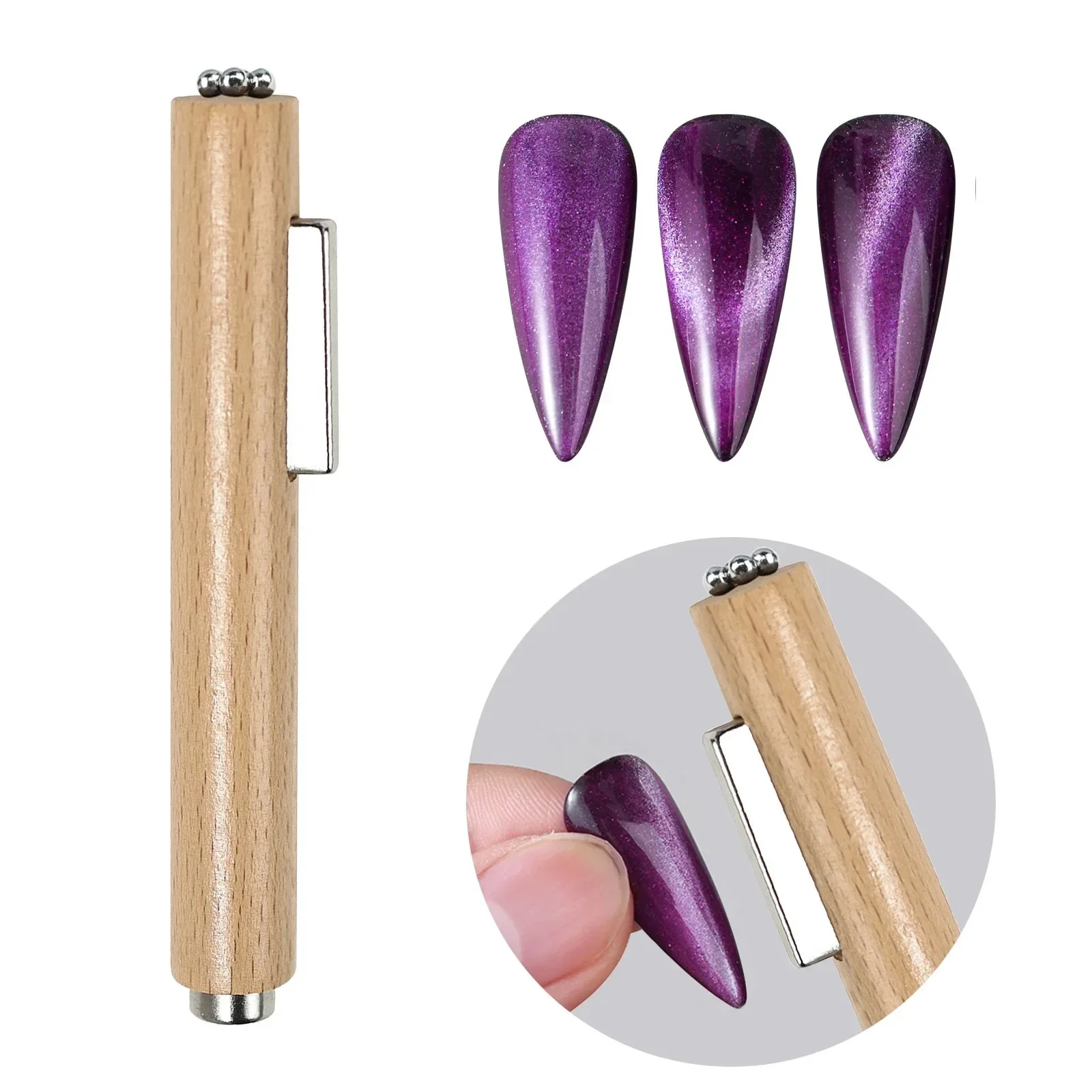 3-in-1 magnetische nail art tools Cat's Eye gel grote cilinder supersterke multifunctionele magnetische voor nagellak lijneffect