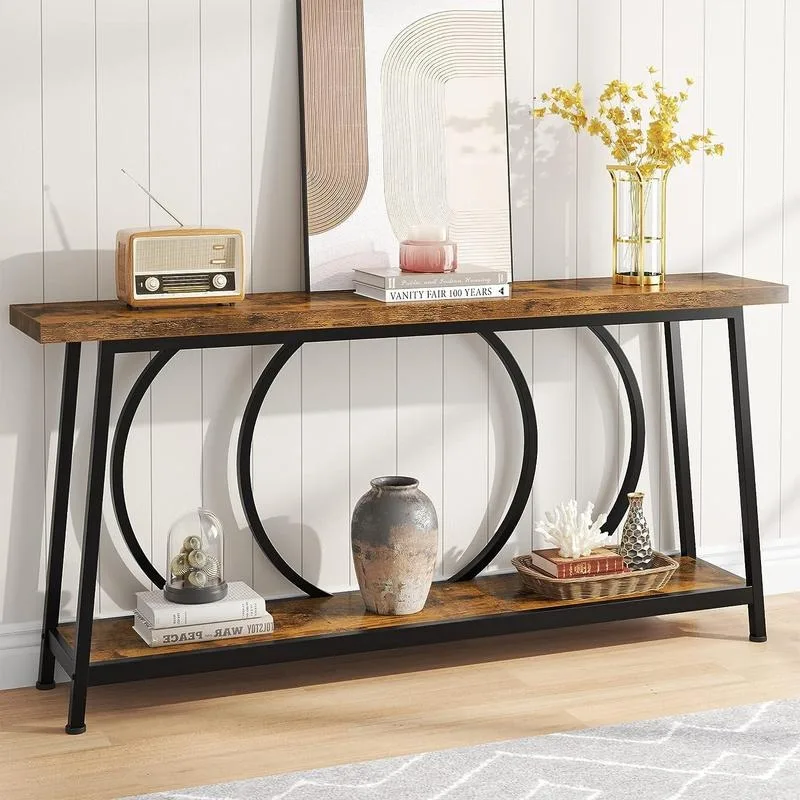 

Tribesigns 70.9 Inch Console Table with Storage, Extra Long Narrow Couch Console Table