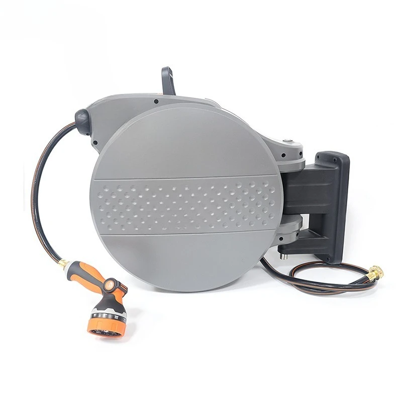 Garden drum reel, automatic storage of garden flowers, removable