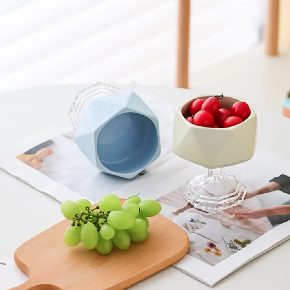 Fashion Ceramic French Vintage Dessert Bowl Geometric Decorative Ice Cream Cup Modern Style Yogurt Bowl Hotel