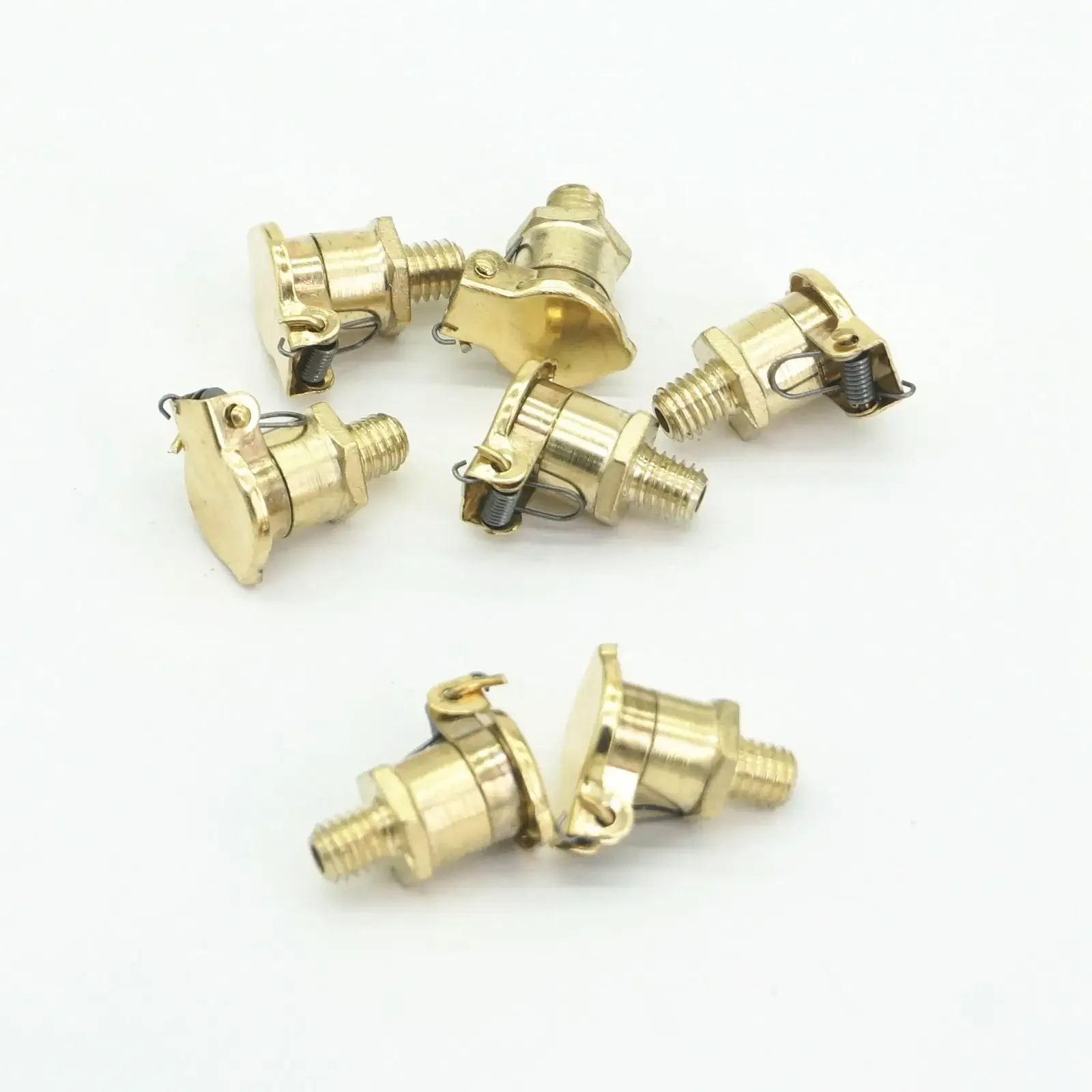 (20) M6*1 M8*1 M10*1 M12*1.25 Male Brass Plated Zinc Alloy Oil Cup Oil Port Cap Oiler Flip Cap Cover For Engine Bottom Bracket