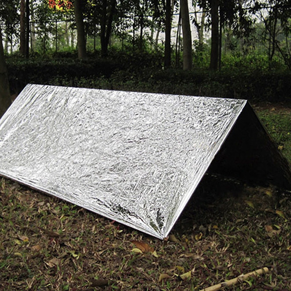 

2pcs Insulation Blanket Thermal Emergency Camping Survival Cold Weather Protection Heat Reflective Outdoor Travel