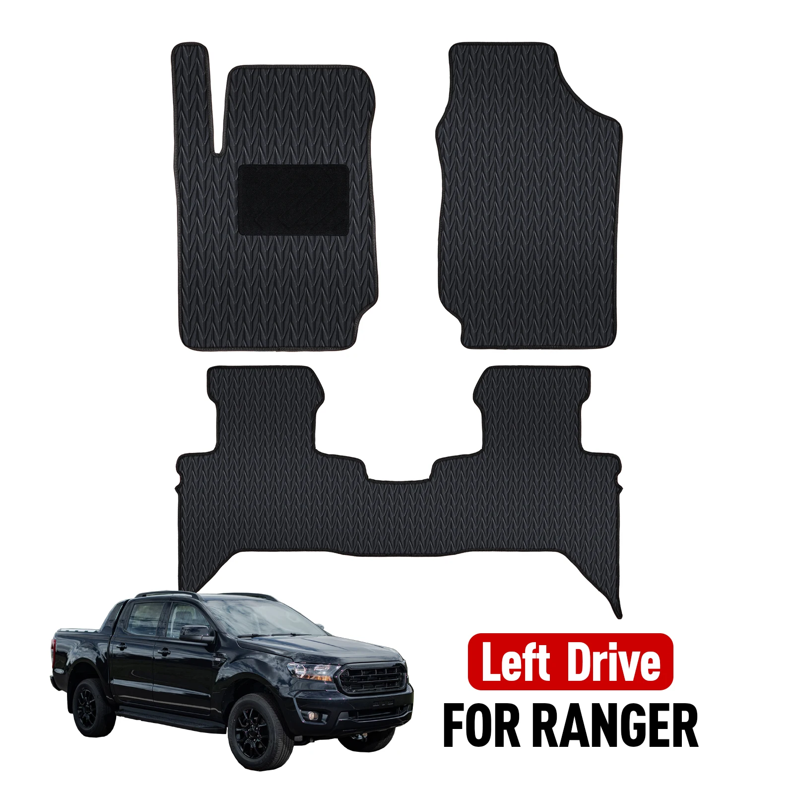 

Custom Car Floor MatFor Ford Ranger 2019 2020 2021 2022 Waterproof Non-slip Front Rear Cargo Liner Left Car Mats Accessories