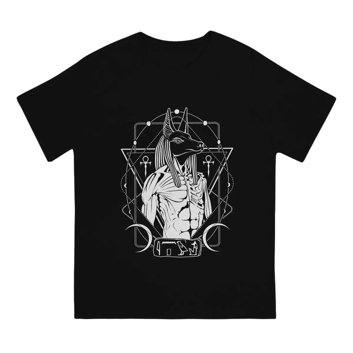 Anubis God of Afterlife and Mummification TShirt For Men Egyptian Ancient Egypt Culture Clothing Style Polyester T Shirt Homme