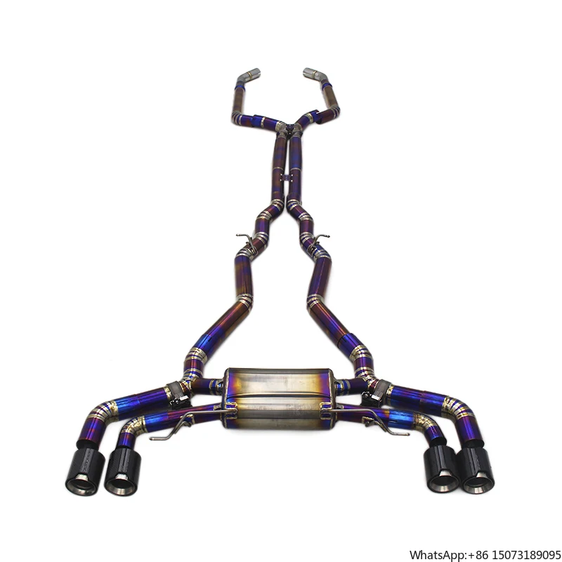 

Выхлопная система OEM Titanium Valve Exhaust Catback для M550 M550i G30 N63 4.4TT 2017-2022 с насадками M Performance и глушителем Valvetronic