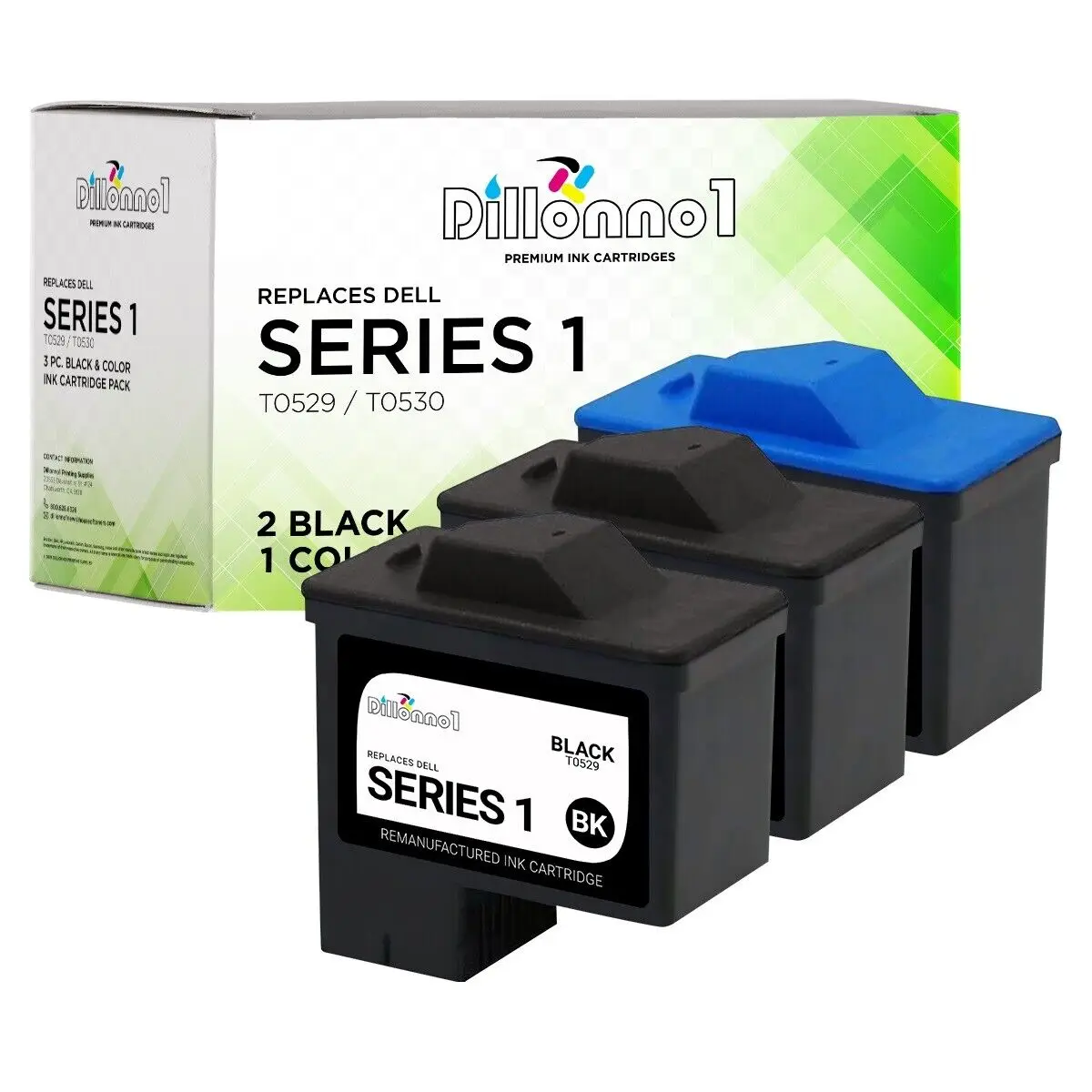 Tinta 3PK para Dell T0529 y Dell T0530 para Dell A920/ 720