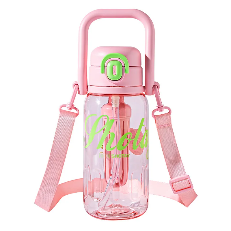 

Tritan Summer High Beauty Sports Water Cup with Large Capacity, Heat Resistant, Portable, Outdoor Plastic Straw Cup